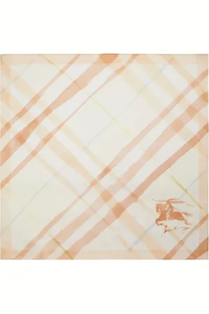 Burberry Karierter Schal mit Aquarell-Print