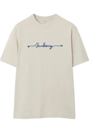 Burberry T-Shirt mit Logo-Stickerei