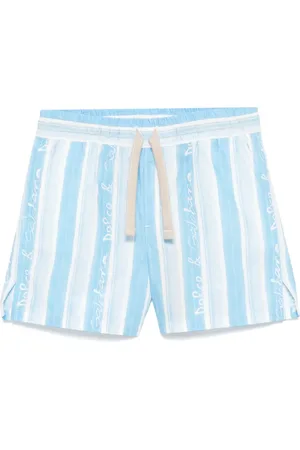 Dolce & Gabbana Gestreifte Popeline-Shorts