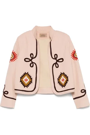 FORTELA Bestickte Cropped-Jacke