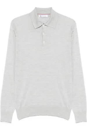 Brunello Cucinelli Fein gestricktes Poloshirt