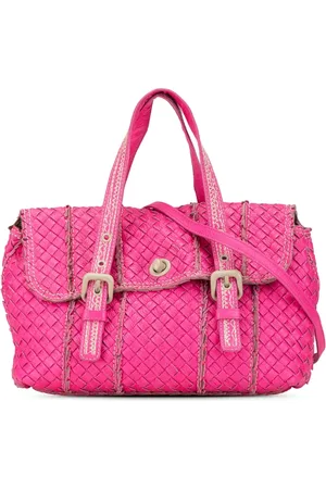 Bottega Veneta 2012-2024 Intrecciato Vivo Cervo Satchel-Tasche