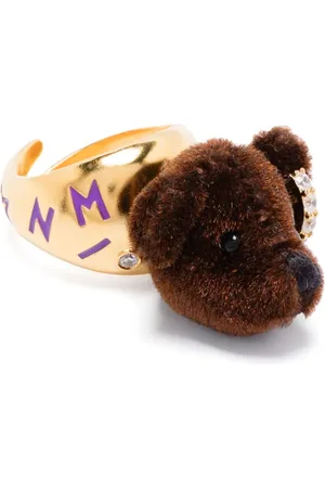 YVMIN Ring mit beflocktem Bär