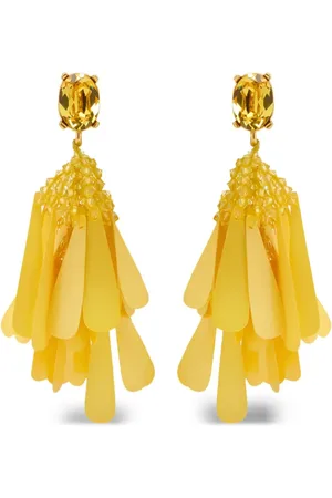 Oscar de la Renta Ohrclips mit Pailletten