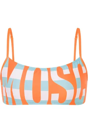 Moschino Bikinioberteil mit Logo-Print