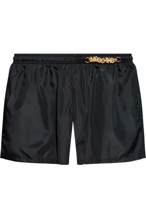 Moschino Badeshorts mit Logo-Schild