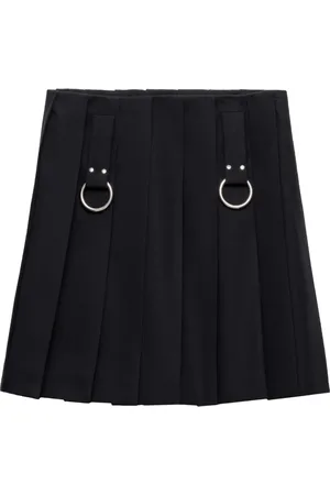 Prada Gabardine-Rock mit Falten