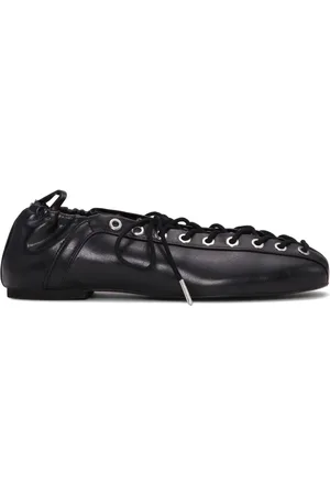 Ganni Ballerinas mit Schnürung