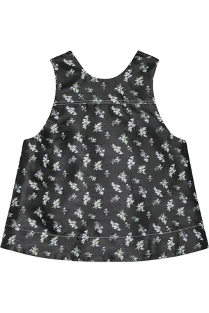 Ganni Top mit Blumen-Print