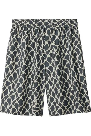 Burberry Seidenshorts mit Knoten-Print