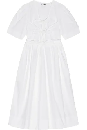 Ganni Kleid mit Schleifendetail