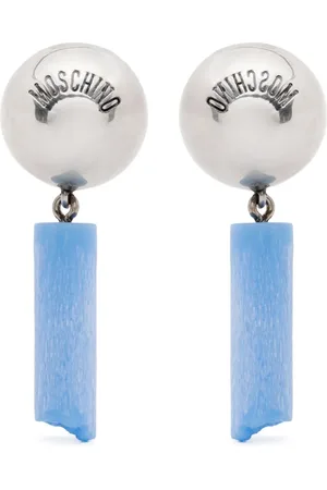 Moschino Ohrclips mit Logo-Gravur