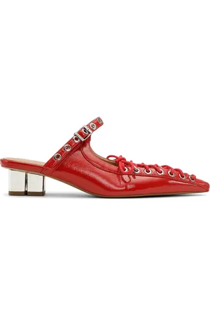 Ganni Mules mit Spitze