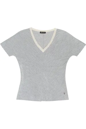 Loro Piana Gestreiftes T-Shirt aus Seide