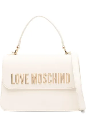 Moschino Handtasche mit Logo-Schild