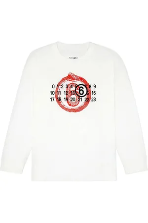 Maison Margiela T-Shirt mit Nummern-Motiv