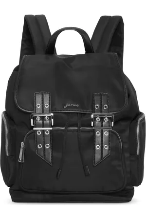 Ganni Rucksack mit Logo-Schild