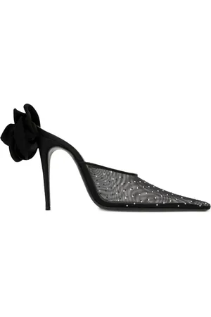MAGDA BUTRYM Spitze Mules mit Blumendetail 110mm