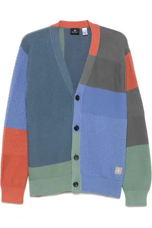 Paul Smith Cardigan aus Bio-Baumwolle in Colour-Block-Optik