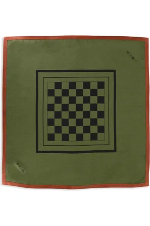 Loro Piana Schal mit Schach-Print