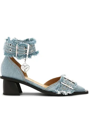 Ganni Denim Feminine Pumps 50mm