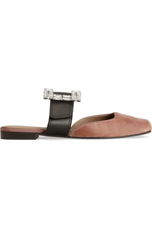 Dolce & Gabbana Slipper mit Kristallschnalle