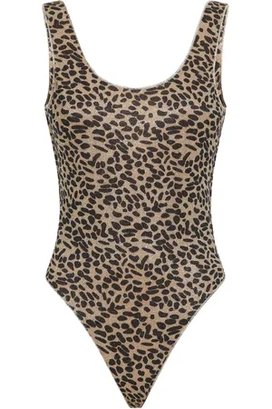 Oseree Badeanzug mit Leoparden-Print