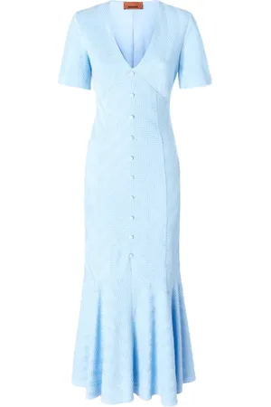 Missoni Maxikleid mit Zickzackmuster