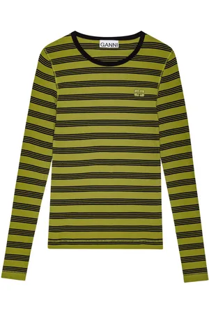Ganni Gestreiftes T-Shirt