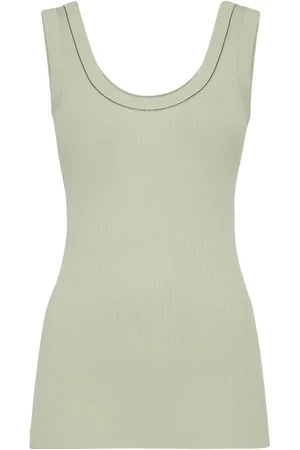 Brunello Cucinelli Geripptes Jersey-Tanktop