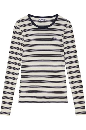 Ganni Gestreiftes T-Shirt