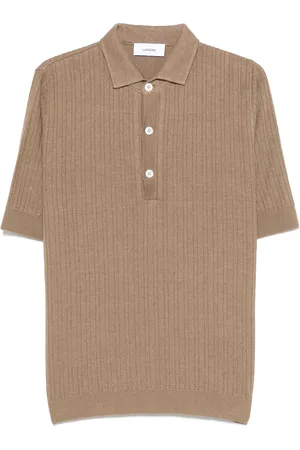 LARDINI Geripptes Poloshirt