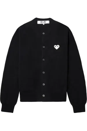 Comme des Garçons Cardigan mit Herzapplikation