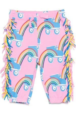 Stella McCartney Jogginghose mit Rollerskate Rainbow-Print
