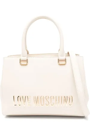 Moschino Handtasche mit Logo-Schild