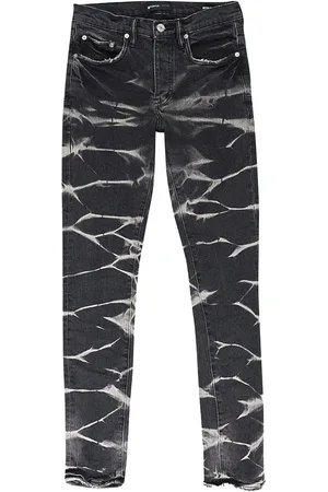 Purple Brand "Black" Jeans mit Batikstreifen