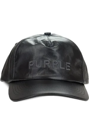 Purple Brand Black Baseballkappe mit Logo-Stickerei