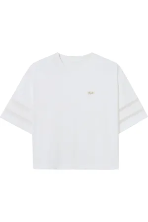 Claudie Pierlot T-Shirt mit Logo-Applikation