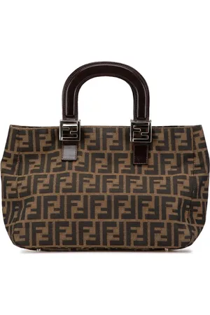 Fendi 2000-2010 kleine Zucca Canvas Twins Tote Bag