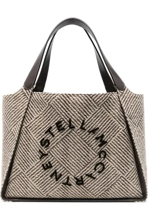 Stella McCartney Shopper mit Logo-Applikation