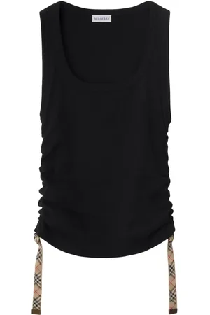Burberry Tanktop mit Check-Besatz
