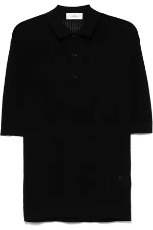 LARDINI Poloshirt mit Waffelstrick-Muster
