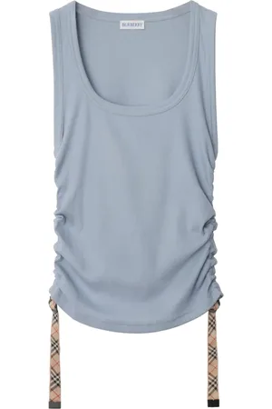 Burberry Tanktop mit Check-Besatz