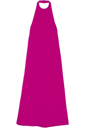 Amsale Italian Neckholder-Kleid aus Krepp