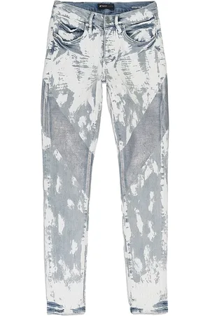 Purple Brand "Blue" Jeans mit Farbklecks-Print