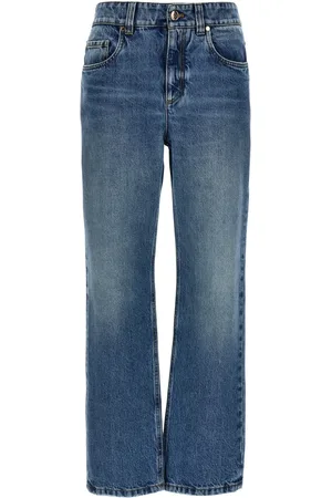 Brunello Cucinelli Gerade Jeans mit Monili-Detail