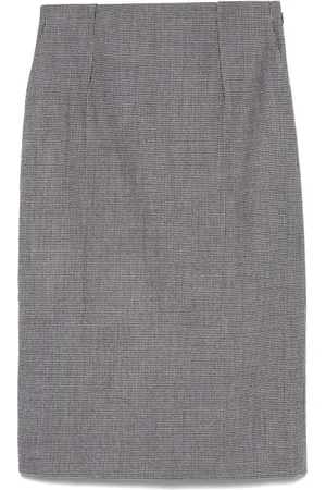 Fendi Midirock mit Hahnentrittmuster