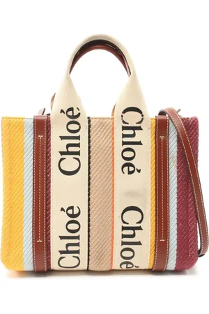 Chloé 2010 kleine Woody Satchel-Tasche aus Canvas