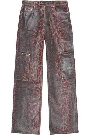 Ganni Jeans mit Leoparden-Print