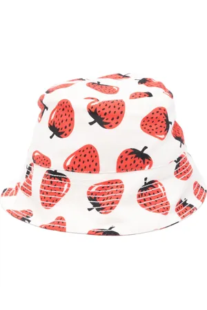 Stella McCartney Fischerhut mit Erdbeer-Print